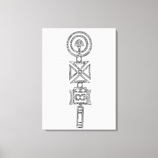 Leinwand Marokko Stammesdruck Berber 2 (Vorderseite)