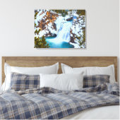 Leinwand Mauer Art-Yellowstone Wasserfall (Insitu (Schlafzimmer))