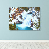 Leinwand Mauer Art-Yellowstone Wasserfall (Insitu (Holzboden))