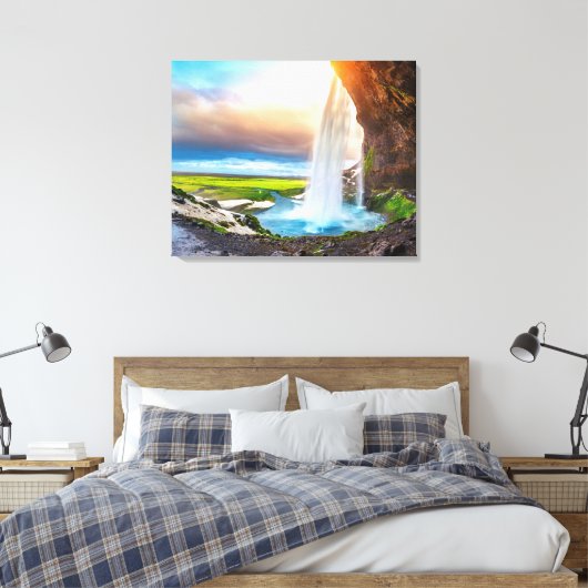 Leinwand Mauer Wasserfall (Insitu (Schlafzimmer))