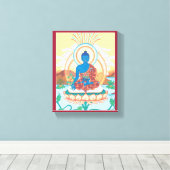 LEINWAND - Medizin Buddha - Buddha des heilenden P (Insitu (Holzboden))