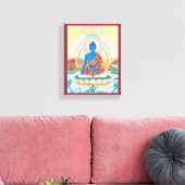 LEINWAND - Medizin Buddha - Buddha des heilenden P (Insitu (Wohnzimmer))