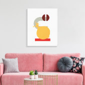 Leinwand Minimalistisch Geometrische Zwiebeln (Insitu (Wohnzimmer))