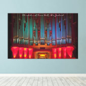 Leinwand mit atemberaubender Pfeife, mit Titel umh (Insitu (Holzboden))