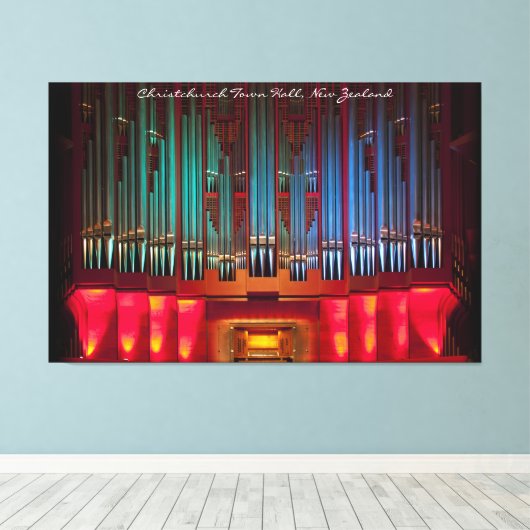 Leinwand mit atemberaubender Pfeife, mit Titel umh (Insitu (Holzboden))