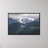 Leinwand mit Aussicht auf Berge (Vorderseite)