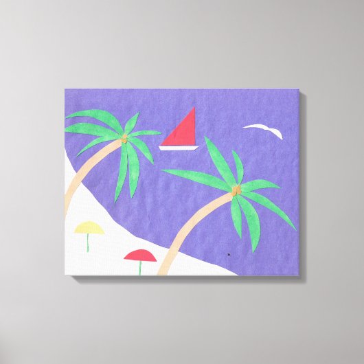 Leinwand mit Beachszene (Vorderseite)
