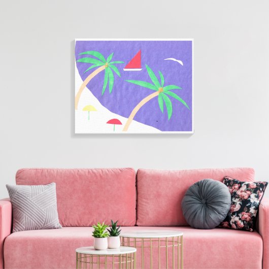 Leinwand mit Beachszene (Insitu (Wohnzimmer))