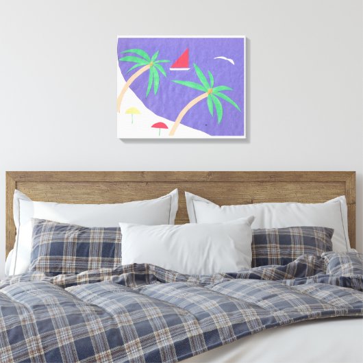 Leinwand mit Beachszene (Insitu (Schlafzimmer))