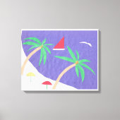 Leinwand mit Beachszene (Vorderseite)