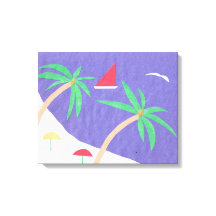 Leinwand mit Beachszene