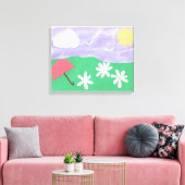 Leinwand mit der Außenwelt (Insitu (Wohnzimmer))
