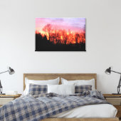 Leinwand mit großem Feuer (Insitu (Schlafzimmer))