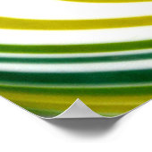 Leinwand mit grünem Swirl Poster (Ecke)