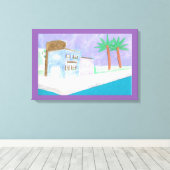 Leinwand mit Karibik (Insitu (Holzboden))