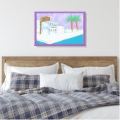 Leinwand mit Karibik (Insitu (Schlafzimmer))
