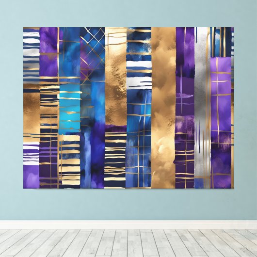 Leinwand mit lebhafter Fusion (Insitu (Holzboden))