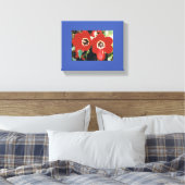 Leinwand mit roten Tulpen (Insitu (Schlafzimmer))