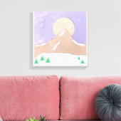 Leinwand mit Snowy Mountain Scene (Insitu (Wohnzimmer))