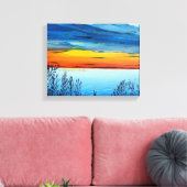 Leinwand mit Sonnenuntergang drucken (Insitu (Wohnzimmer))