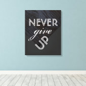 Leinwand mit Textanführungszeichen verzichten niem (Insitu (Holzboden))