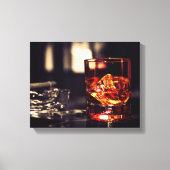 Leinwand mit Whiskey und Zigarre (Vorderseite)