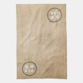 Leinwand-Monogramm Küchentuch (Vertikal)
