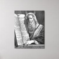 Leinwand "Moses and the Zen Commandations"