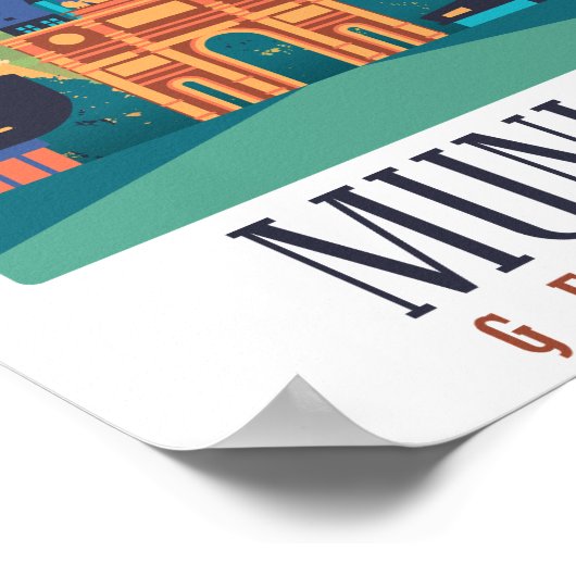 Leinwand München Poster (Ecke)