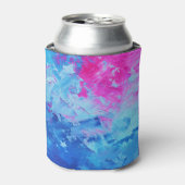 Leinwand Mystery: Abstrakte Ölfarbe Textur Dosenkühler (Kanne Vorderseite)