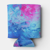 Leinwand Mystery: Abstrakte Ölfarbe Textur Dosenkühler (Rückseite)