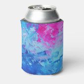 Leinwand Mystery: Abstrakte Ölfarbe Textur Dosenkühler (Kanne Rückseite)