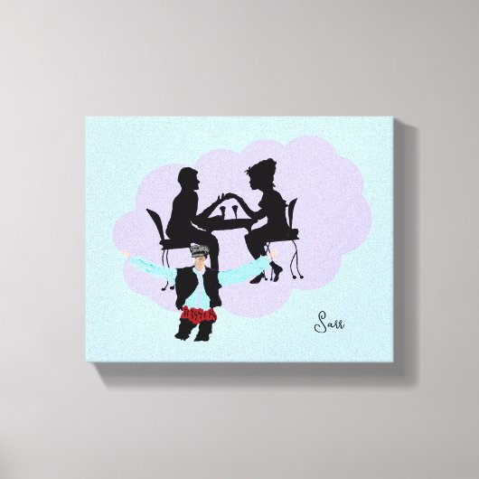 Leinwand: Nachtleben Leinwanddruck (Vorderseite)