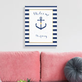 Leinwand Nautical thema Wedding Welcome Sign - Nav (Insitu (Wohnzimmer))