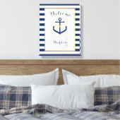 Leinwand Nautical thema Wedding Welcome Sign - Nav (Insitu (Schlafzimmer))