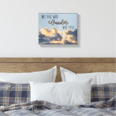 Leinwand "Nicht alle, die wandern" (Insitu (Schlafzimmer))