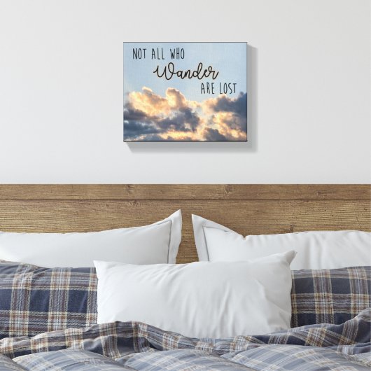 Leinwand "Nicht alle, die wandern" (Insitu (Schlafzimmer))