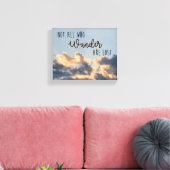 Leinwand "Nicht alle, die wandern" (Insitu (Wohnzimmer))