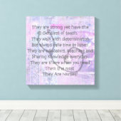 Leinwand Nurse Poem Wall Art "Das sind Krankenschw (Insitu (Holzboden))
