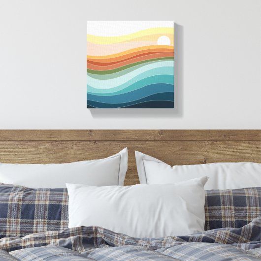 Leinwand oder Acryldruck | Moderner Abstrakter Zuh (Insitu (Schlafzimmer))