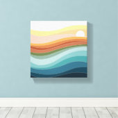 Leinwand oder Acryldruck | Moderner Abstrakter Zuh (Insitu (Holzboden))