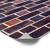 Leinwand oder Plakat aus Rot und Schwarz (Ecke)