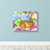 Leinwand Orange Cat (Insitu (Holzboden))