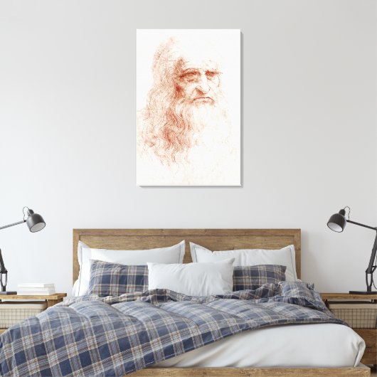 LEINWAND PANEL: LEONARDO DA VINCI: SELBSTPORTRAT (Insitu (Schlafzimmer))