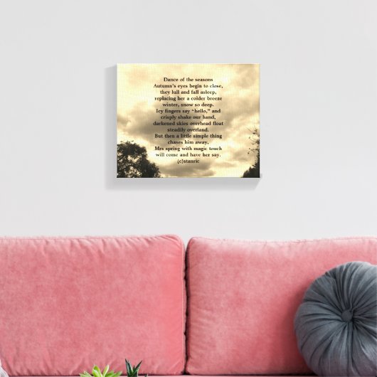 LEINWAND POEM TANZEN DER SAISONEN DESIGN (Insitu (Wohnzimmer))