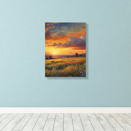 Leinwand Prairie Watercolor (Insitu (Holzboden))