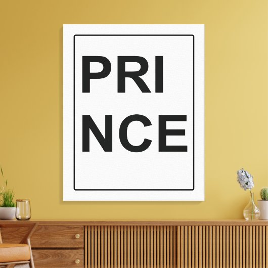 Leinwand "Prince" von Billy Bernie (Insitu (Wohnzimmer))