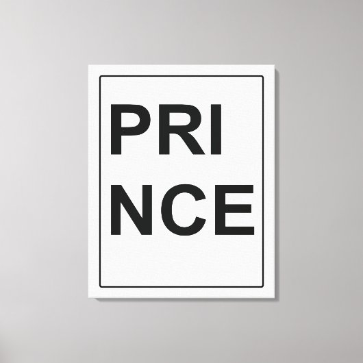Leinwand "Prince" von Billy Bernie (Vorderseite)