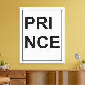 Leinwand "Prince" von Billy Bernie (Insitu (Wohnzimmer))