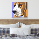 Leinwand Prints von Basset Hound (Insitu (Schlafzimmer))